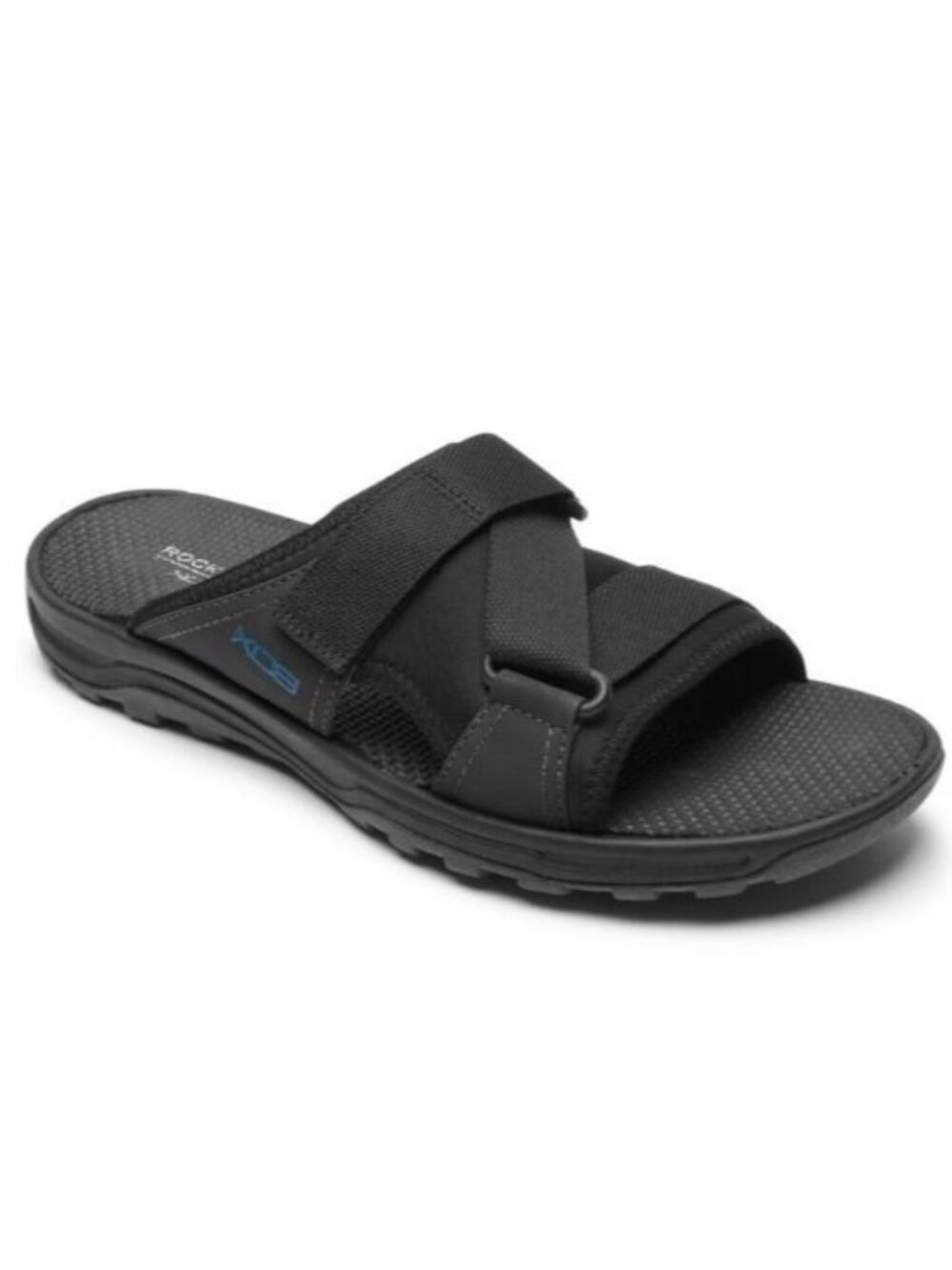 Rockport Trail Technique Men’s Black Hook & Loop Slide Sandals Size 7.5 NEW